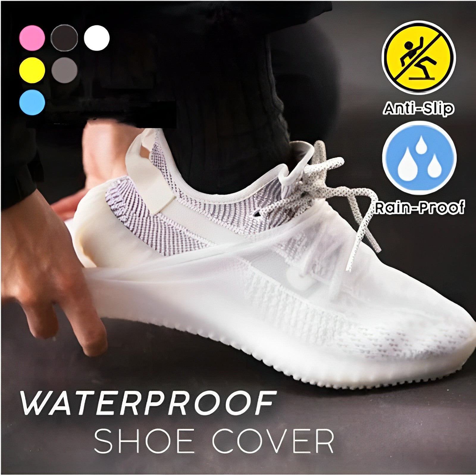 Couvre-chaussures en silicone hydrofuges