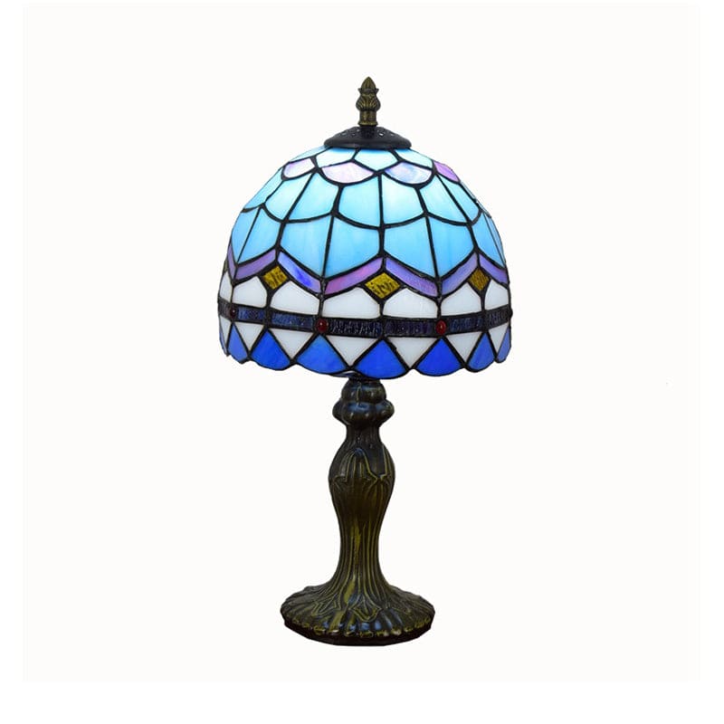 LuxGlow - Elegante lampada da tavolo in vetro mediterraneo