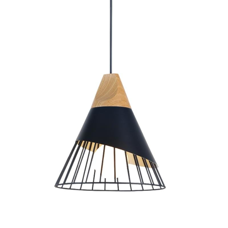 Lampade a sospensione in legno industriale nordico