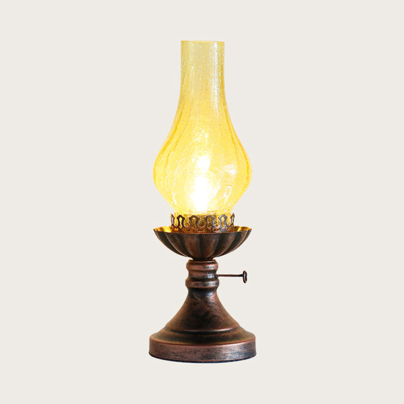 GlowThijs - Retro fotogen Craykle Glass Shade Bordslampa