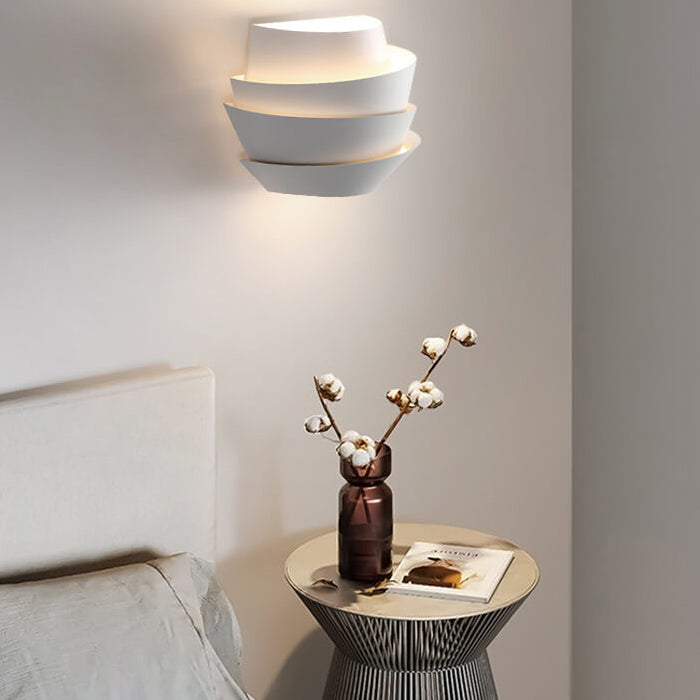 Luminique - Lampada da parete scandinava con doppi punti luce in ferro