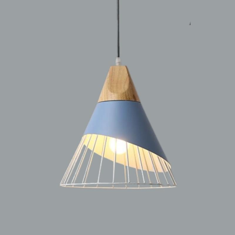 Lampade a sospensione in legno industriale nordico