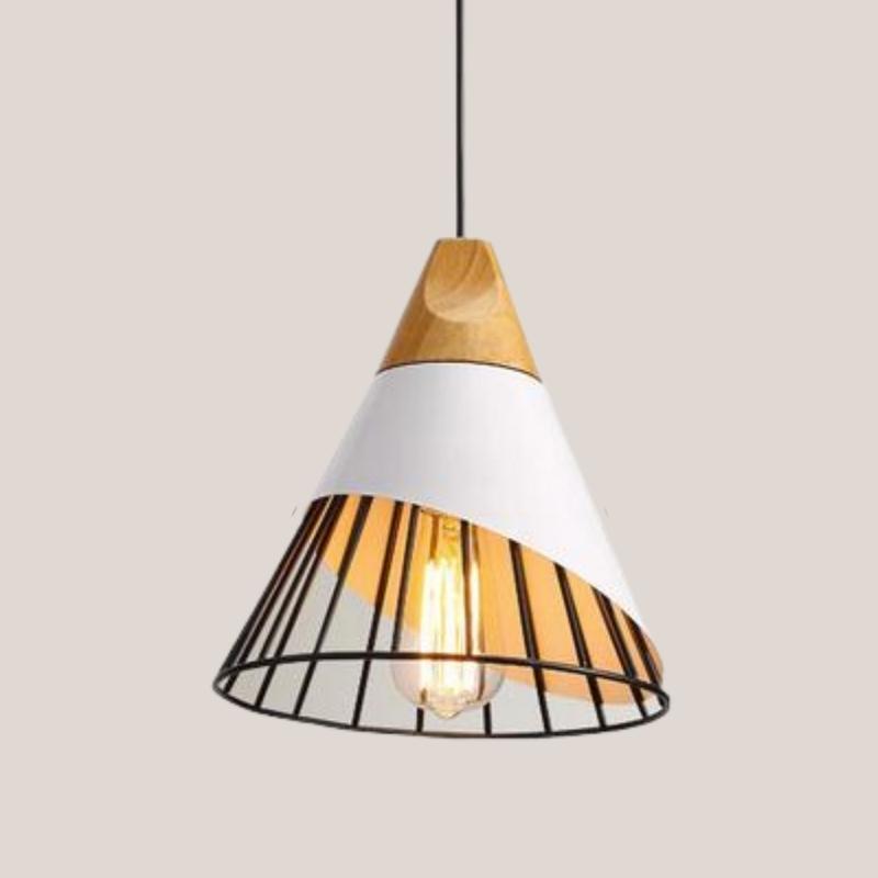 Lampade a sospensione in legno industriale nordico