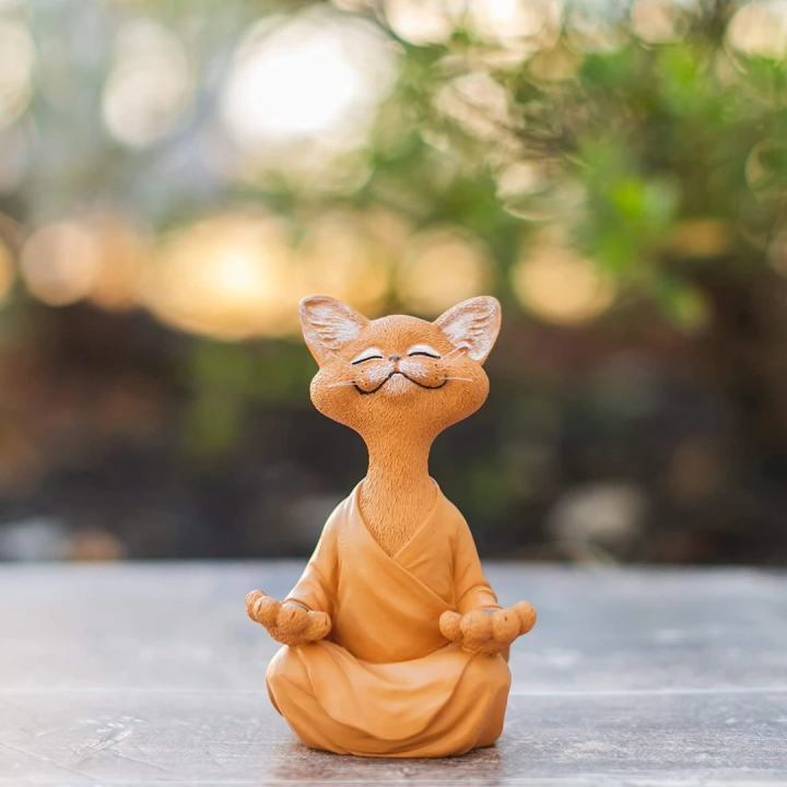 Happy Buddha Cat Decor