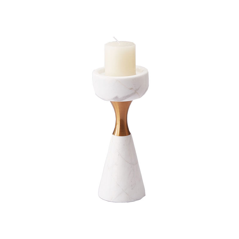 Modern White Marble Candle Holder/decor