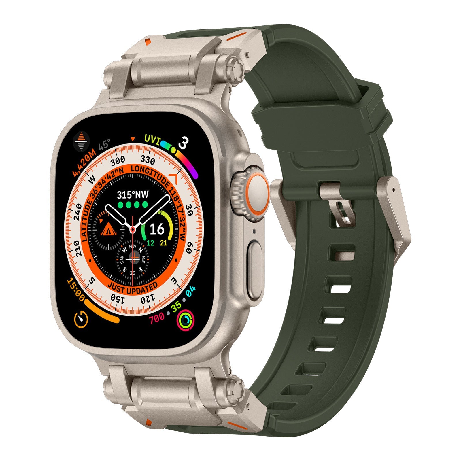 Explorer Silikonarmband für Apple Watch