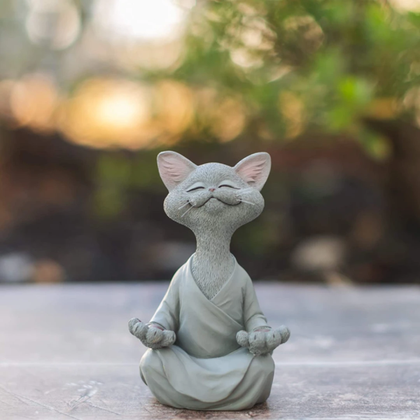 Glad Buddha Cat Decor