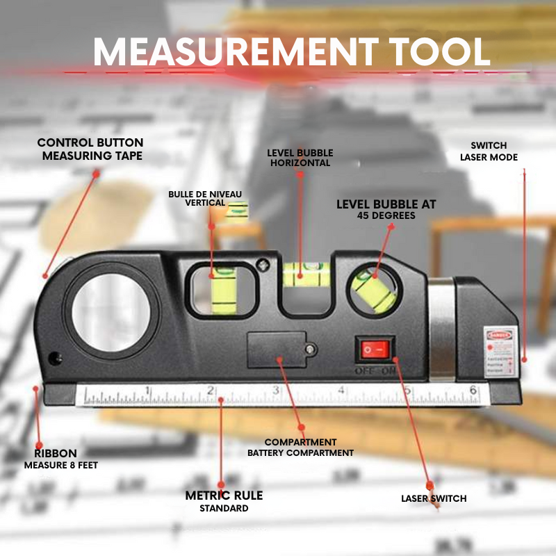 Laser Level Pro 3: Präzision und Vielseitigkeit für alle Ihre Projekte