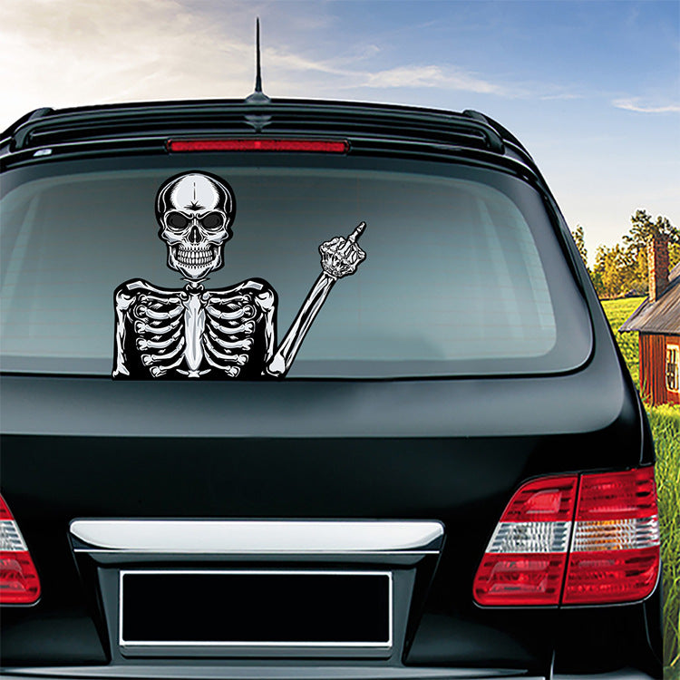 Halloween wiper sticker