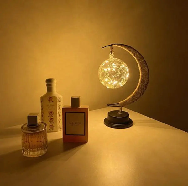 Lunara - Warm Glass Moon Lamp