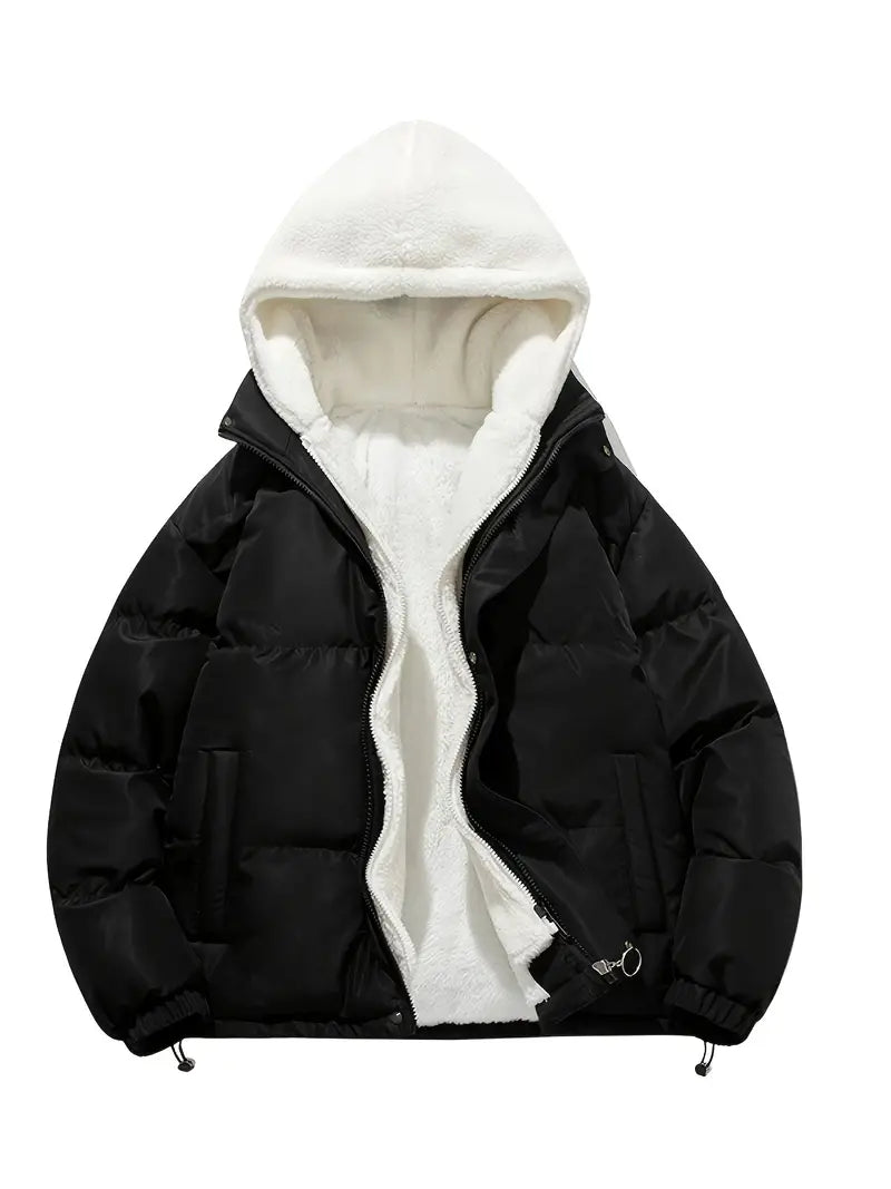 Eagle - Cozy fleece hooded winter jacket