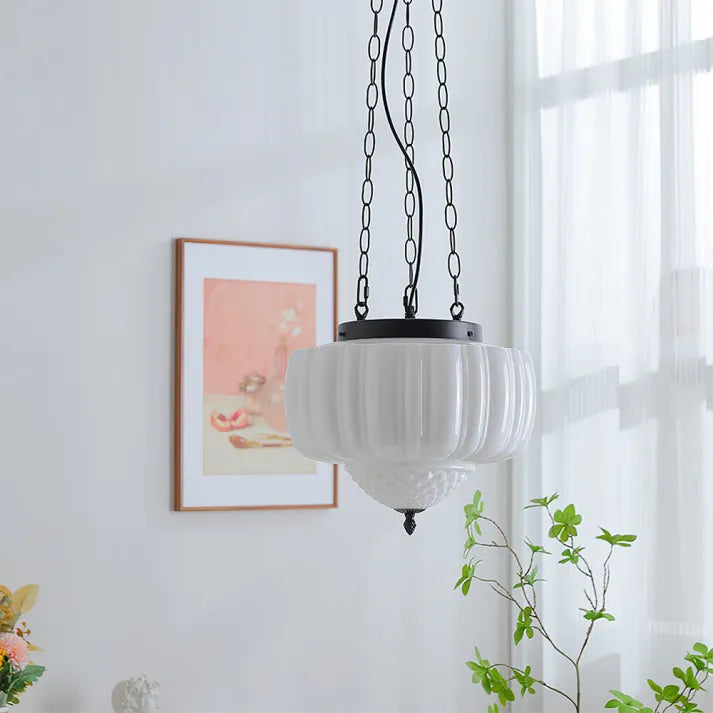 Moderne witte minimalistische hanglamp