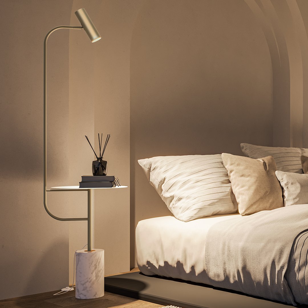 LumiMarble - Staande lamp met warm licht