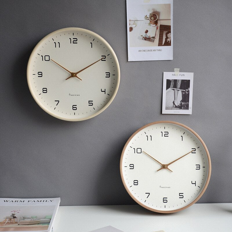 Horloge murale en bois Simplicité scandinave