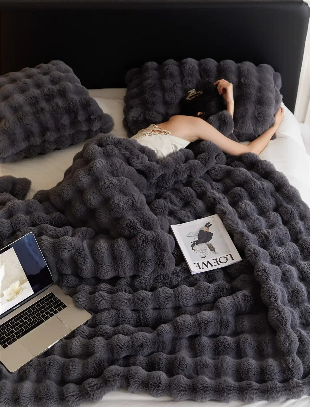 Cuddleblanket - Manta de lana de felpa cálida