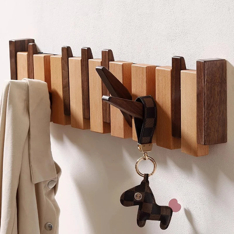 Handgjord Piano Coatrack™ | Lyxig träkappa