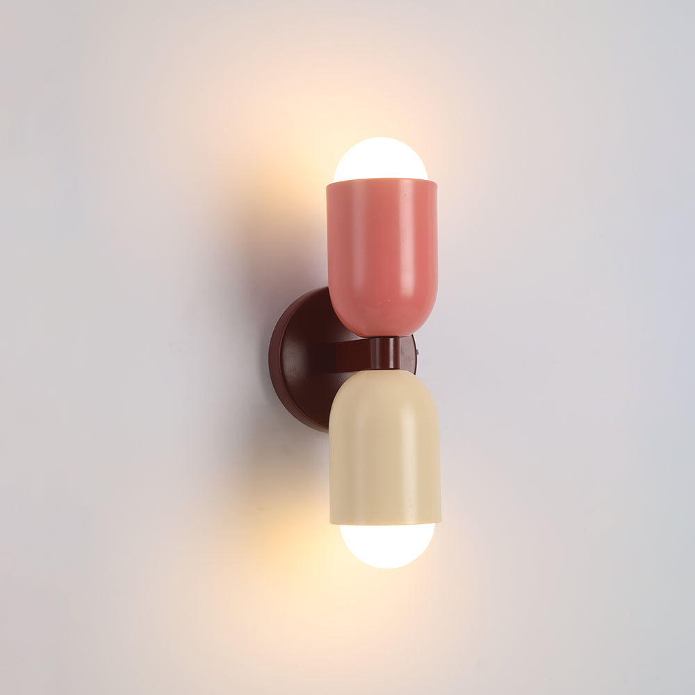 Lámpara de pared LED de metal de diseño Morandi