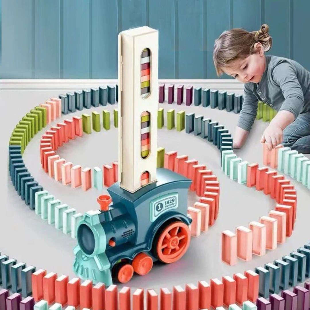 Montessori Domino's Tog | Domino Stein Spill for Barn