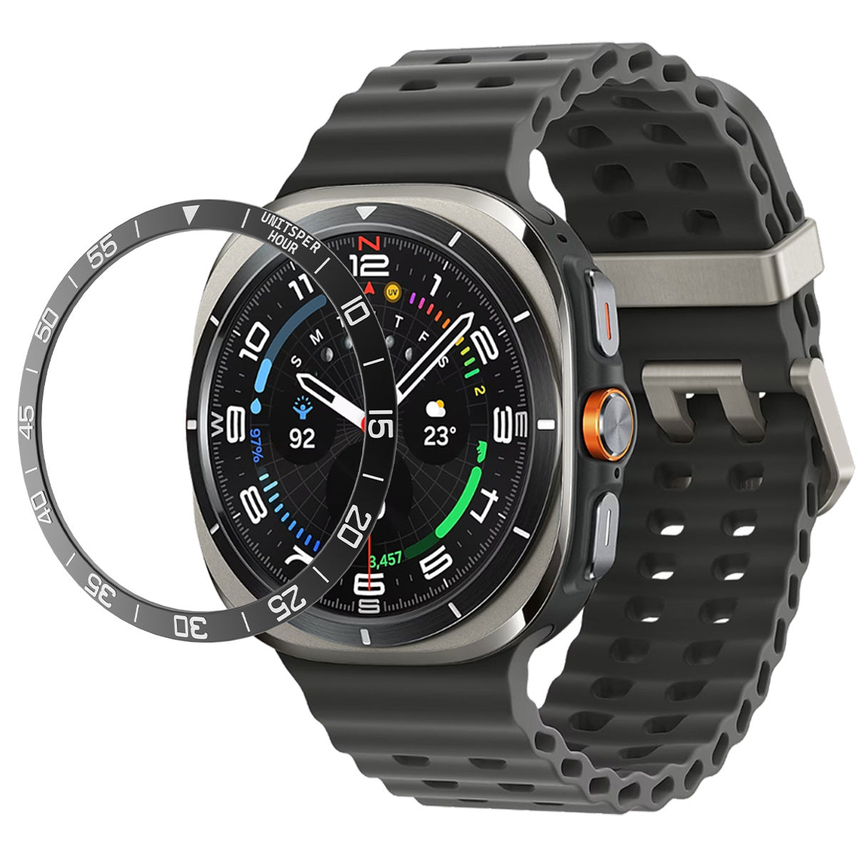 עיצוב bezel של Galaxy Watch Ultra - פרימיום