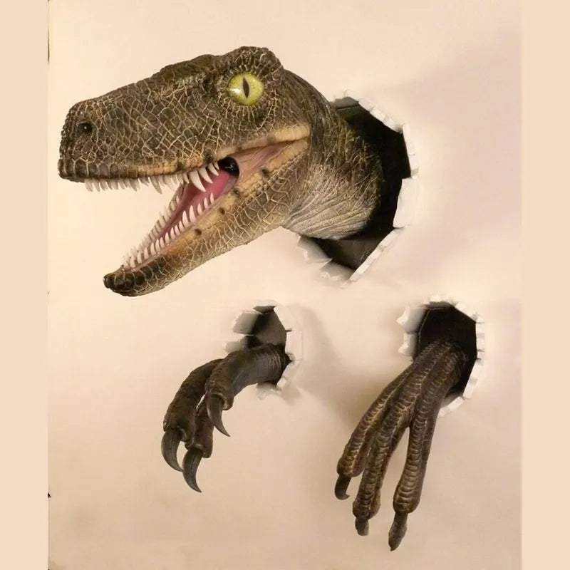 JurassicBurst Velociraptor Wall Sculpture