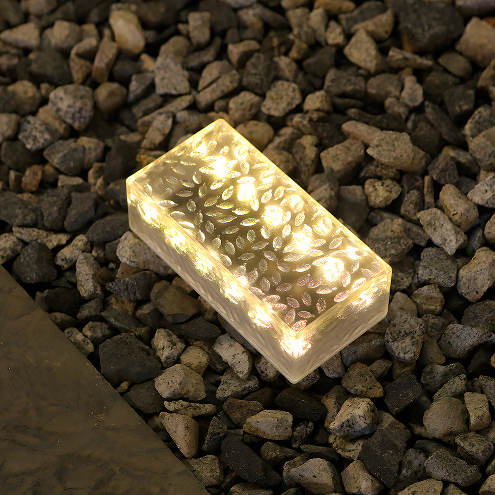 Solar Brick Lights for Modern Outdoor Ambience