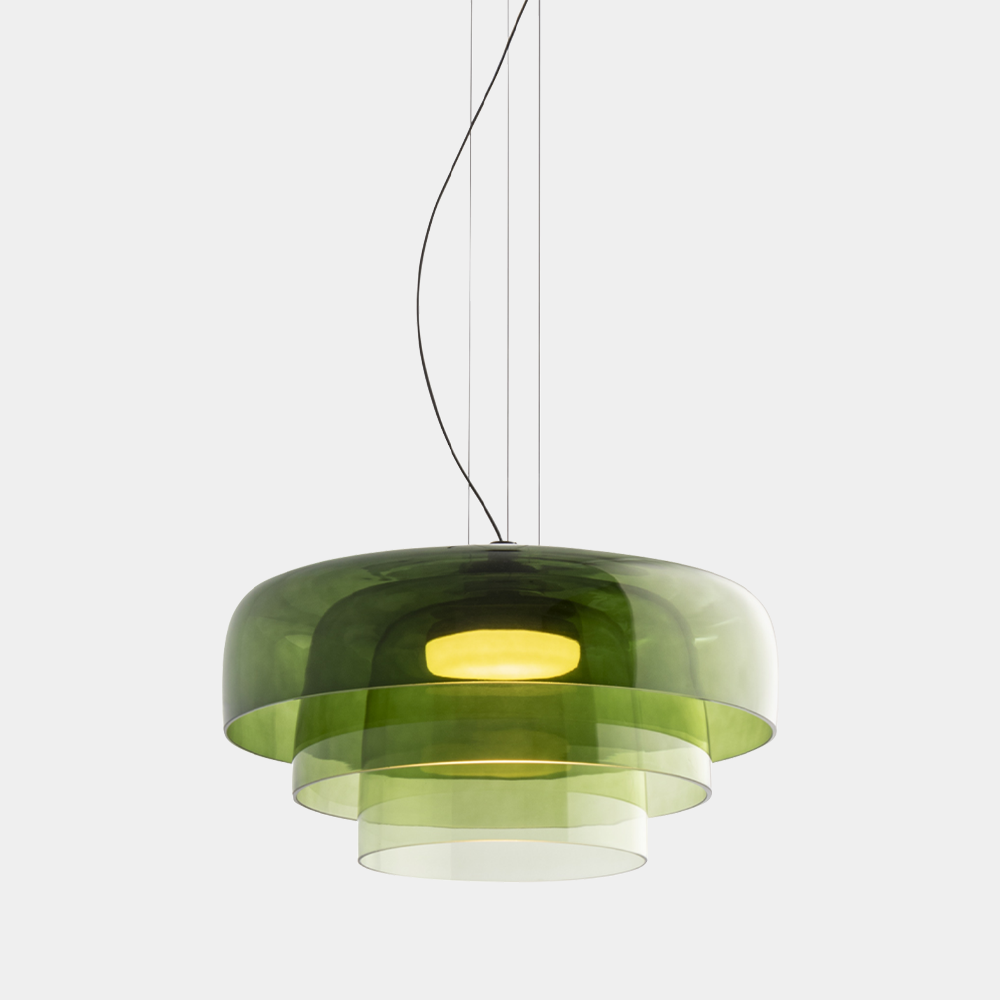 Glas loftslampe