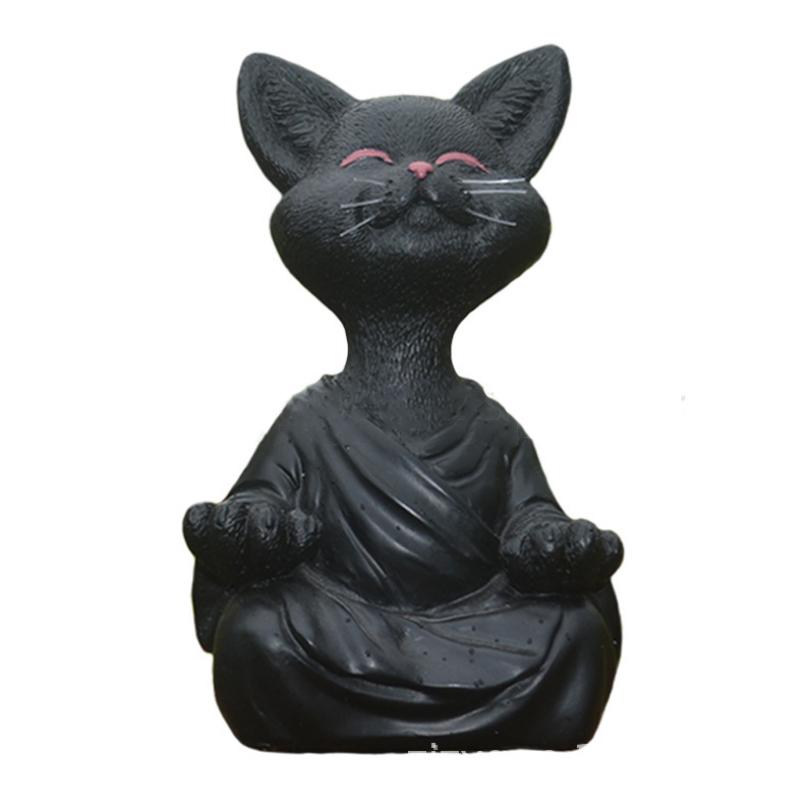 Glücklicher Buddha Katzendekor