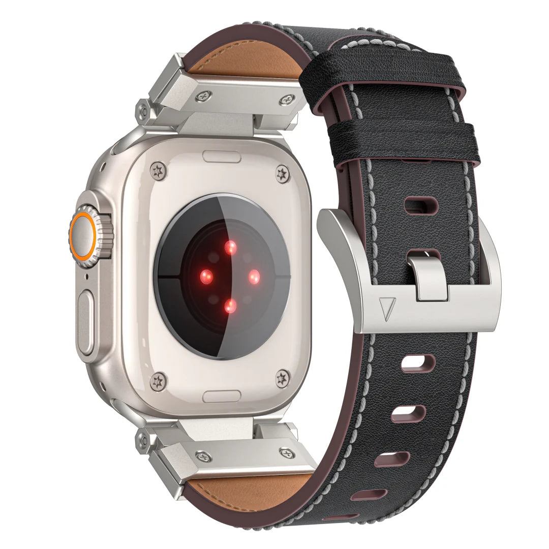 Mecha Lederarmband für Apple Watch