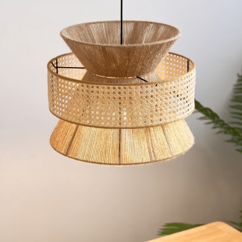 Lustre en corde de chanvre Vrimlo