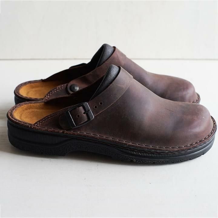 Eluned - Chaussons orthopédiques en cuir pour hommes