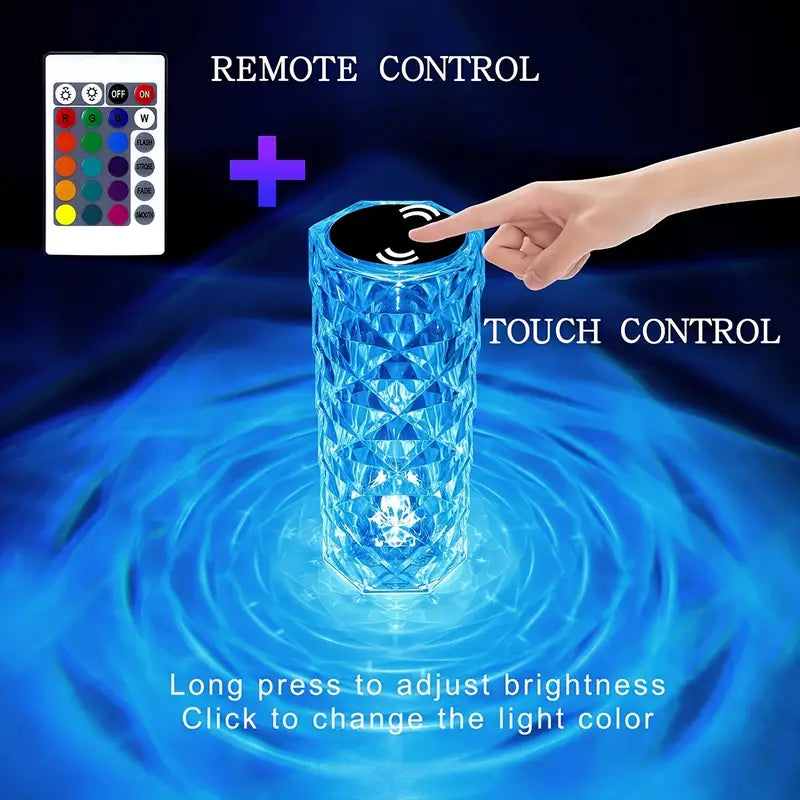 CrystalGlow™ Touch Sensitive Crystal Lamp