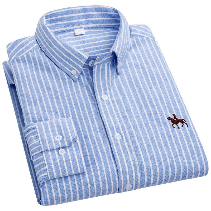 Camisa de vestir a rayas con diseño de jinete Hitch33™