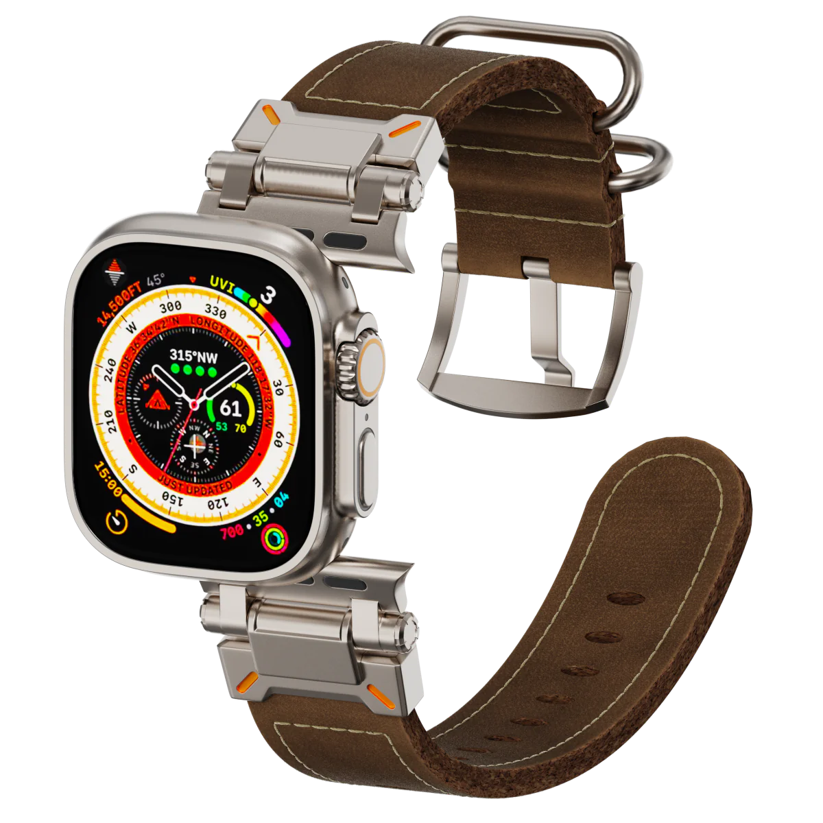 Bracelet en cuir tactique pour Apple Watch