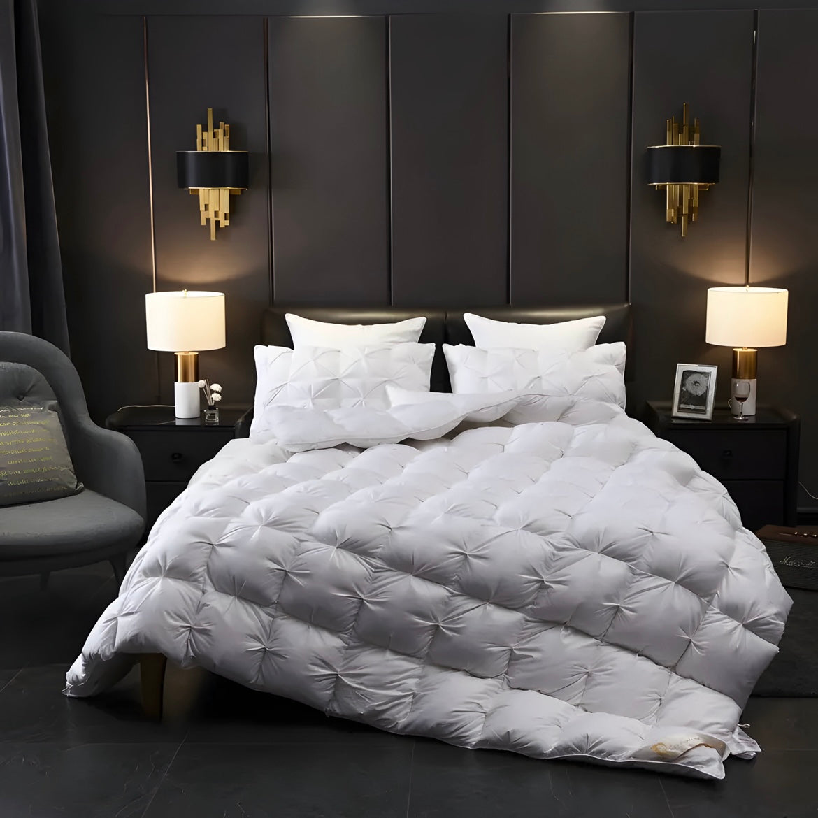 Couette en duvet d'oie blanche Splendore