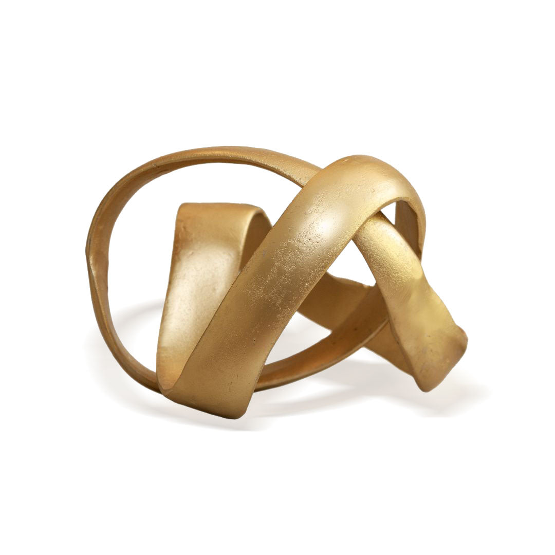 Taavita - Elegant Decorative Sculpture in Knot Design Made of Gold