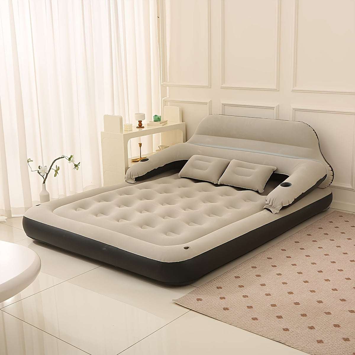 ComfortAir - Inflatable Mattress with Pump and Backrest for Optimal Comfort