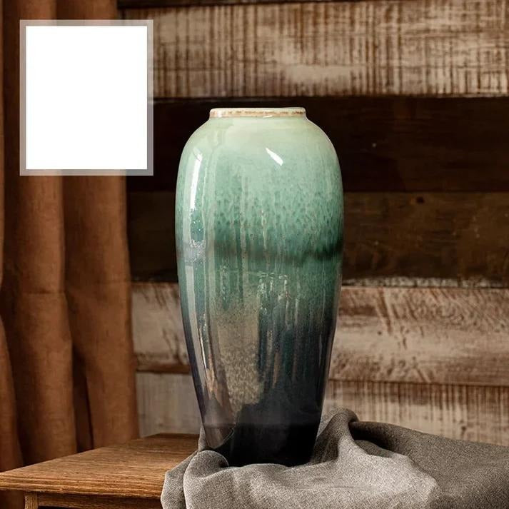 Design Grand Vase Vintage Hohe Boden Zylinder Pflanze Blumen Vasen Luxus Jarrones Decorativos Moderno Nordic Stil Wohnkultur