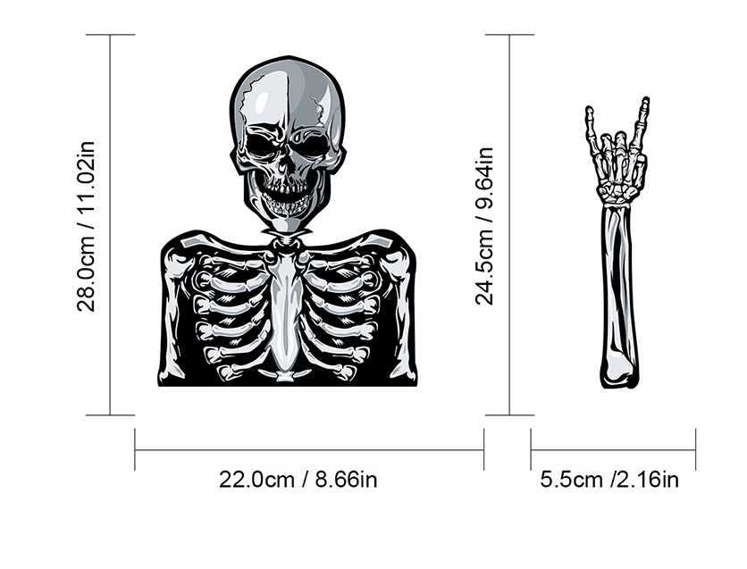 Autocollant d'essuie-glace d'Halloween