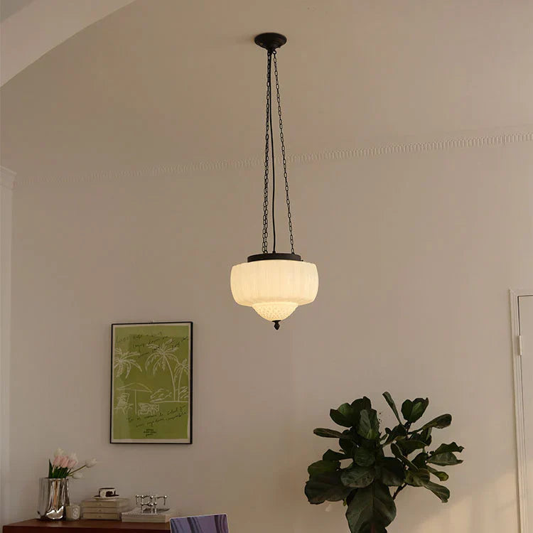 Moderne witte minimalistische hanglamp