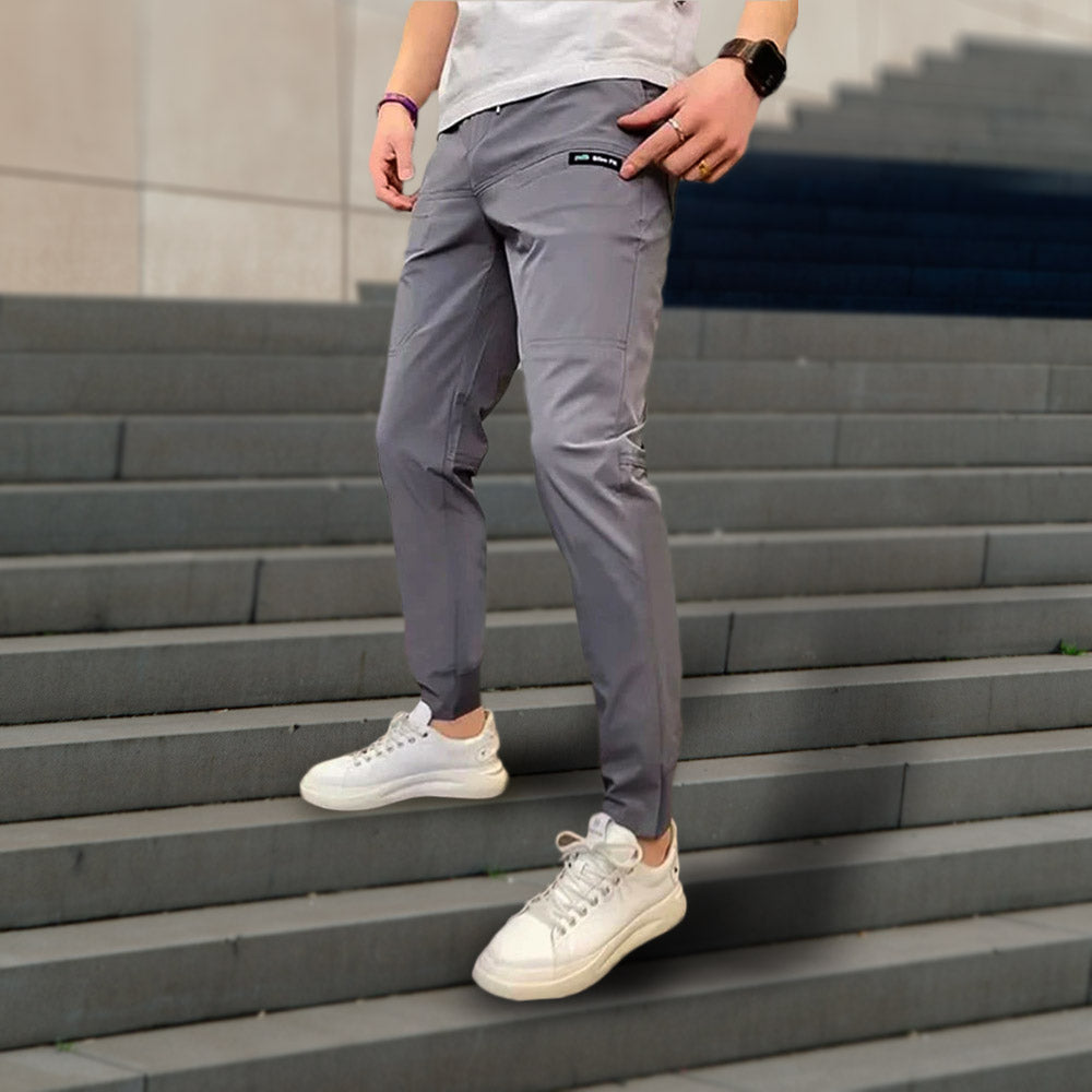 Three Cargo Pants With Stretch