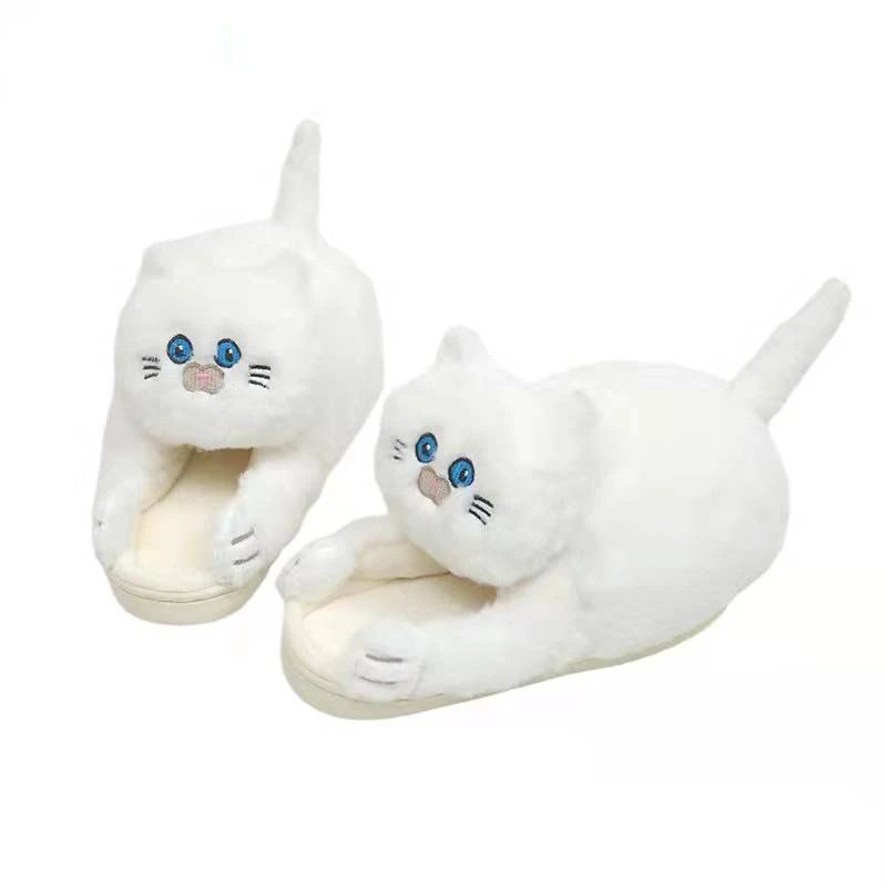 Pantuflas de peluche de gato FelineFuzz