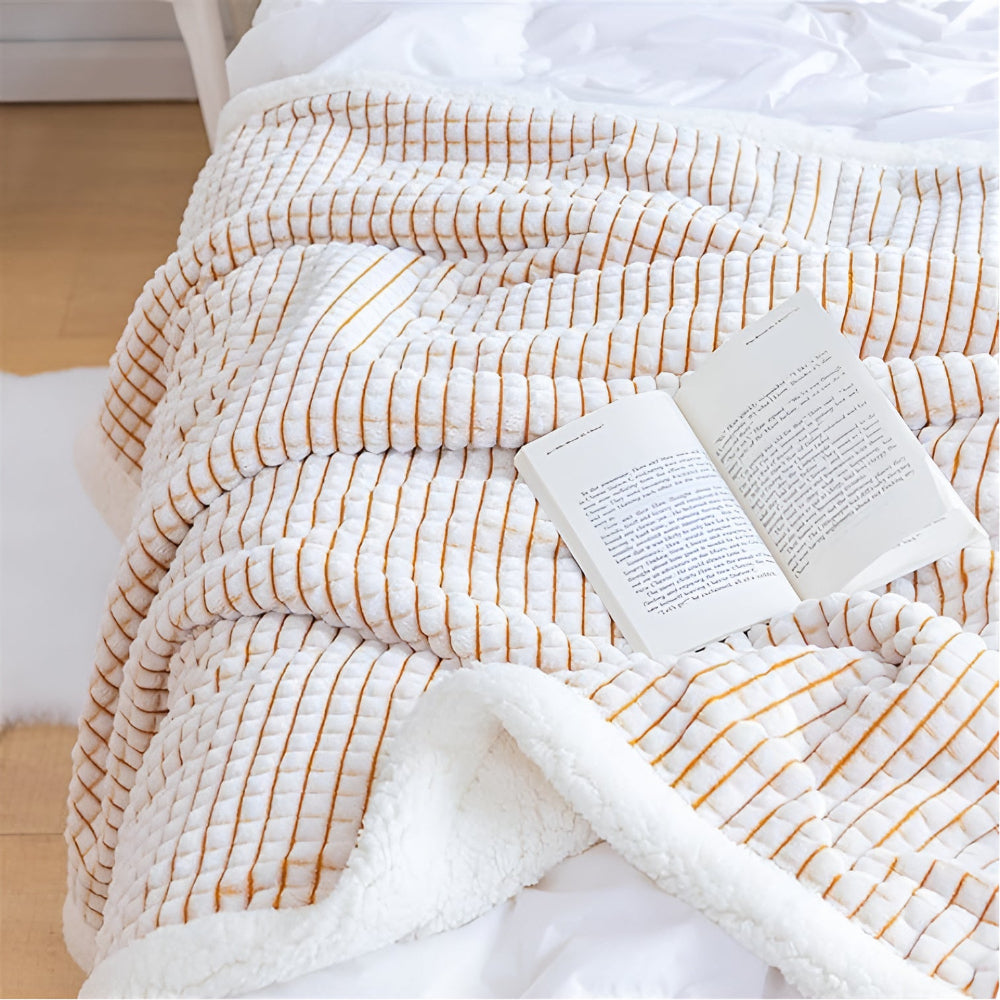 Warm Waffle Sherpa Blanket