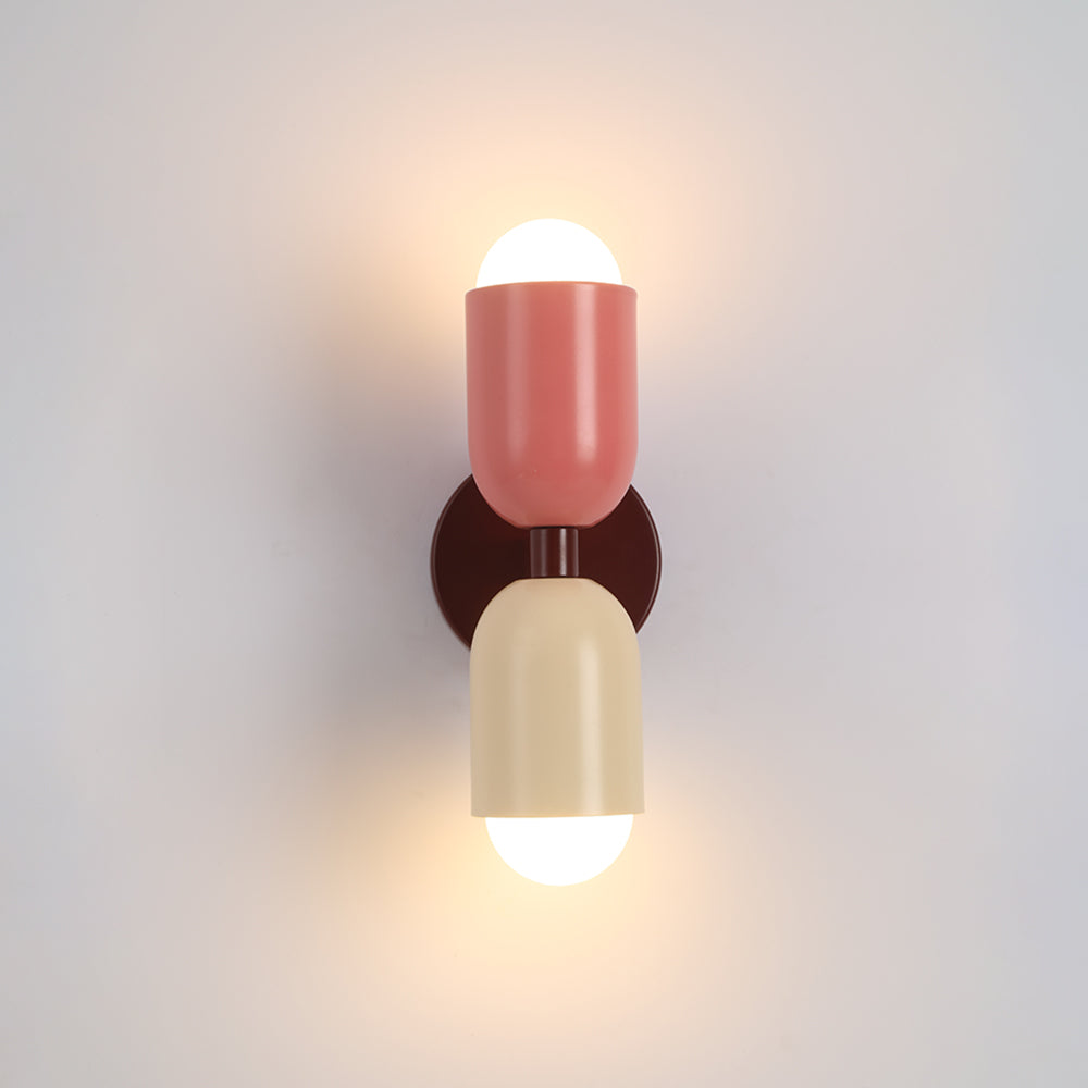 Lámpara de pared LED de metal de diseño Morandi