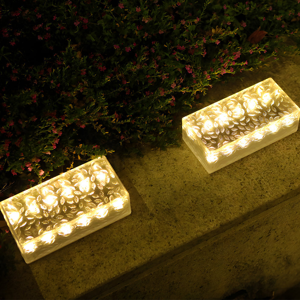 Solar Brick Lights for Modern Outdoor Ambience