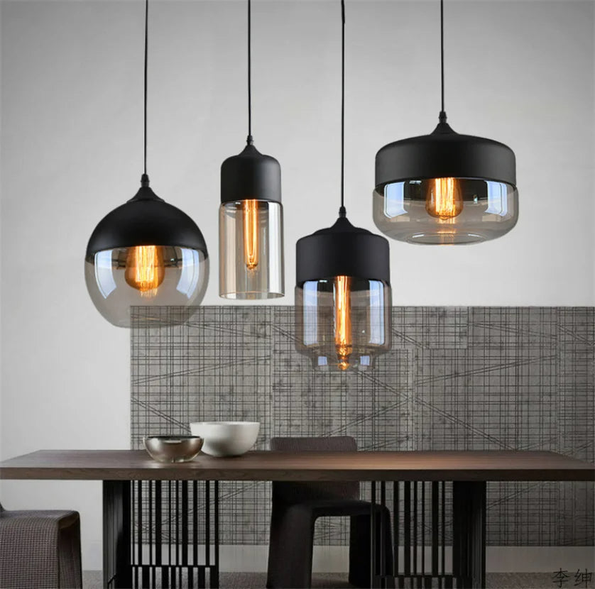 Jevaglo™ | Luxe hanglamp van glas en hout