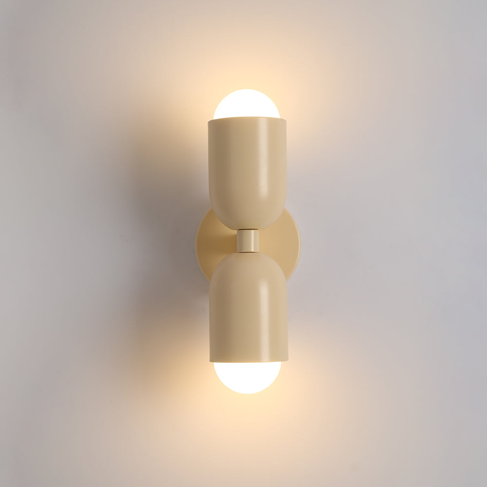 Lámpara de pared LED de metal de diseño Morandi