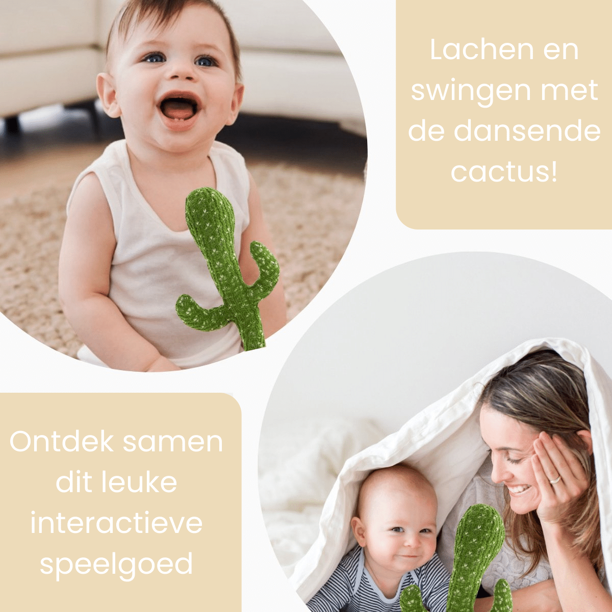 Happy Cactus™ - Leksak som reagerar på ljud - Dansande kaktus