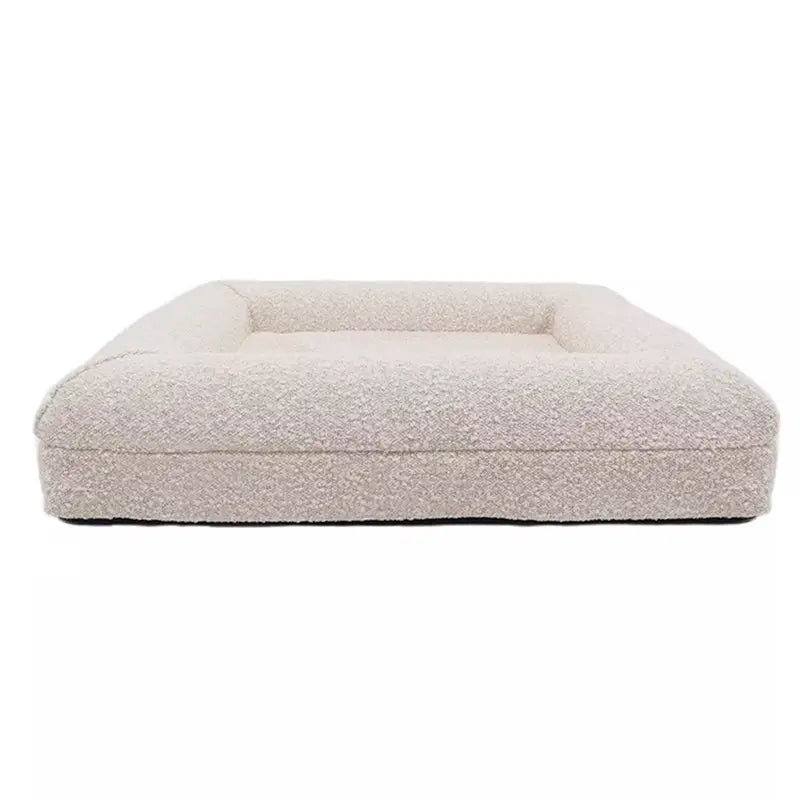 Comfy Boucle Memory Foam Dog Bed