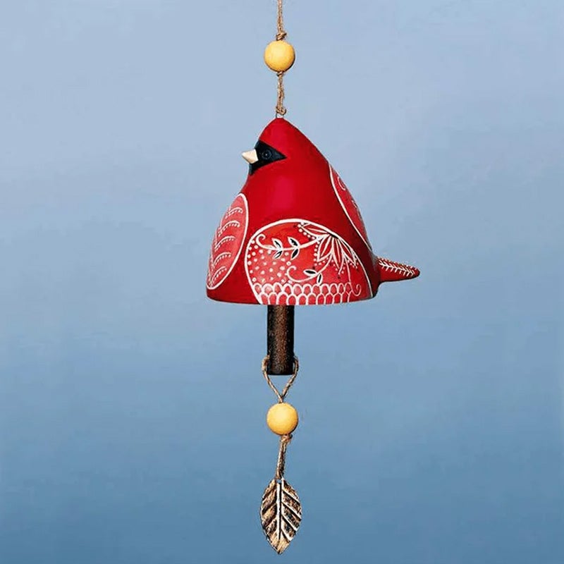 Carillon à vent d'oiseau en céramique, cloche de chanson, décoration de jardin et de maison