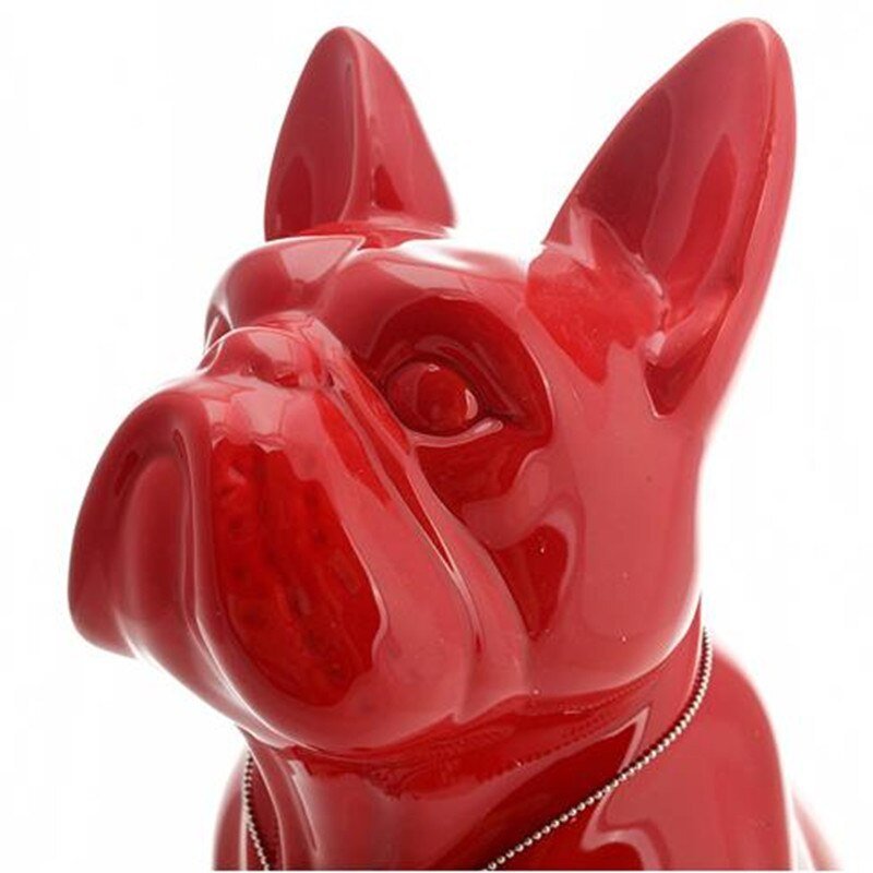 Statue artistique de bouledogue français